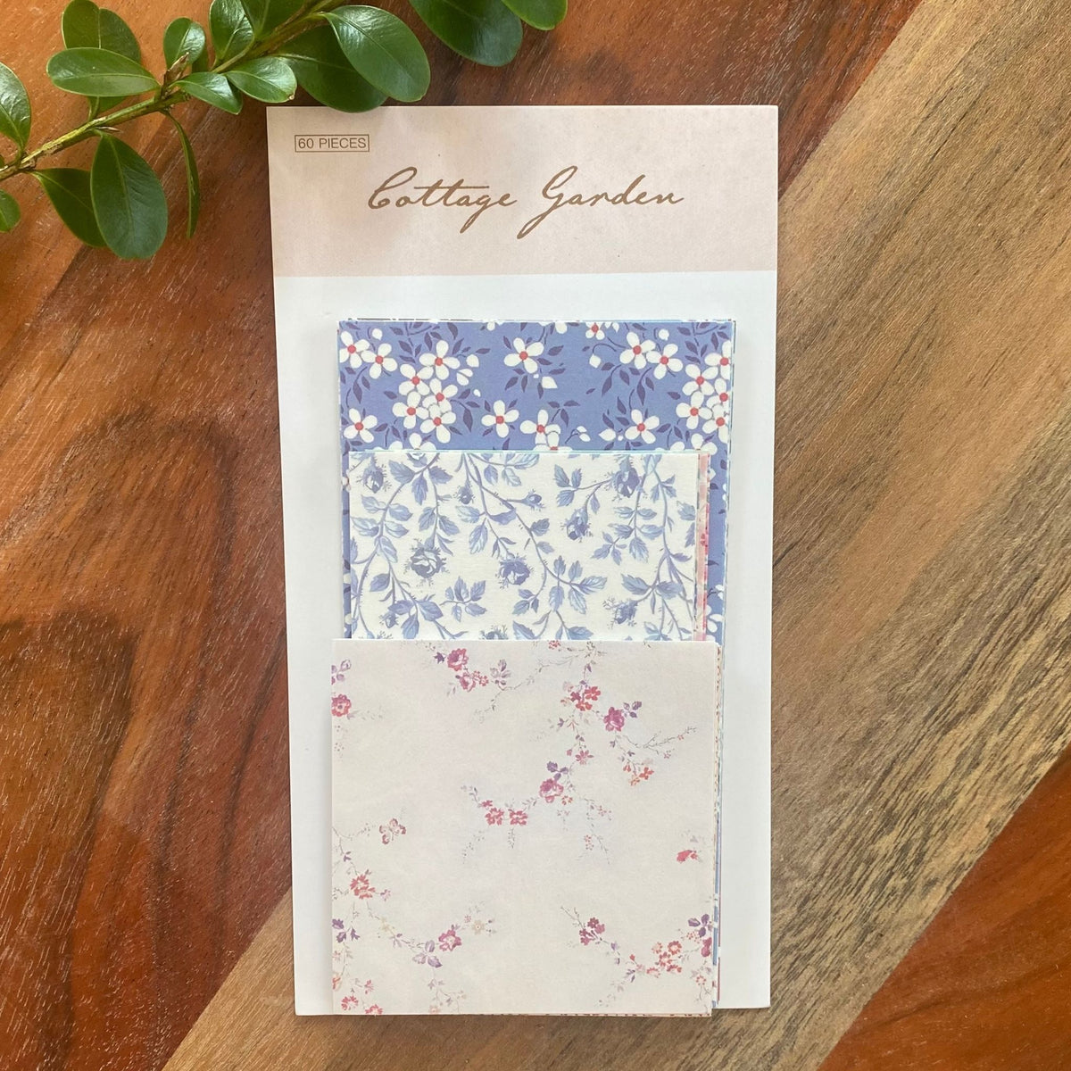 Mini Scrapbooking Paper Pack Floral - 60 Pieces