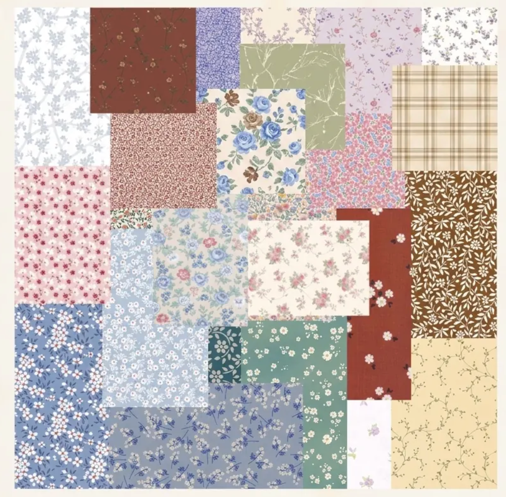 Mini Scrapbooking Paper Pack Floral - 60 Pieces