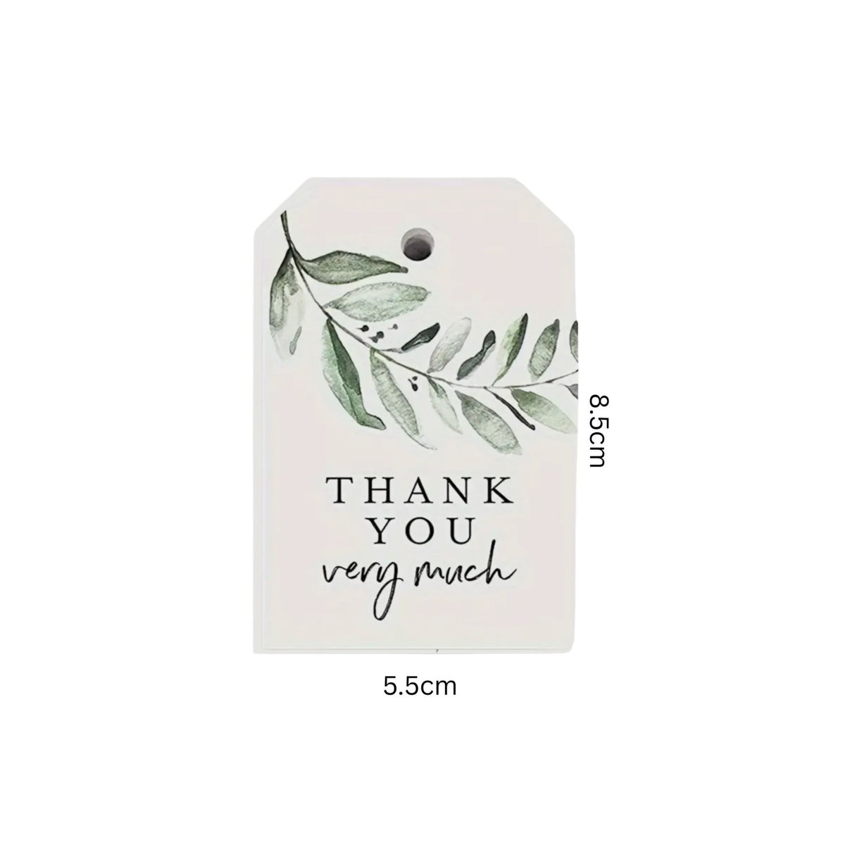 Botanical Thank You Gift Card Tags - Set of 10