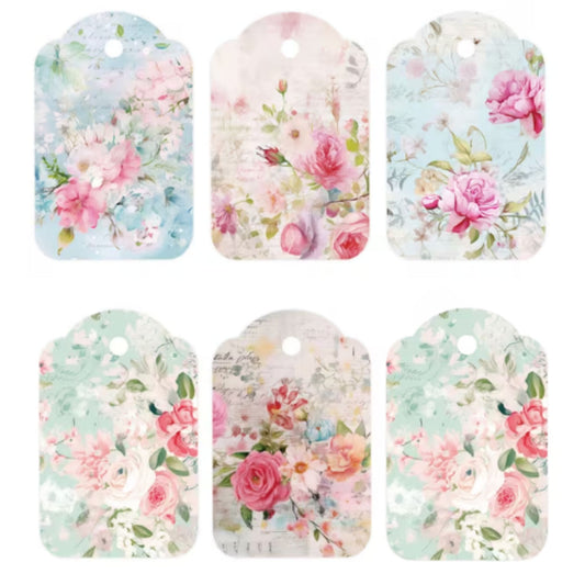 Flower Floral Design Gift Tags - Set of 12