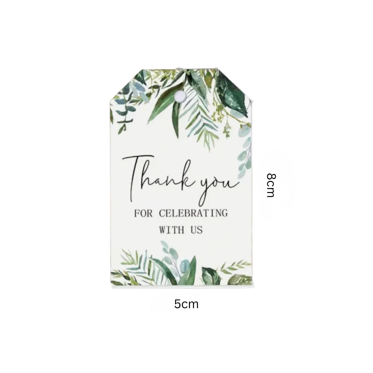 Botanical Thank You Gift Card Tags - Set of 12