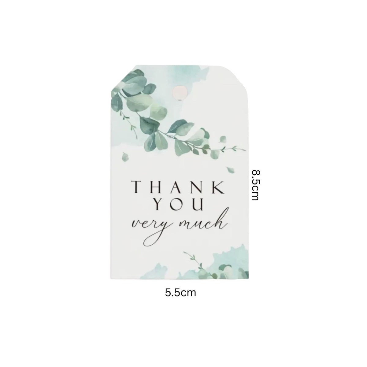 Botanical Thank You Gift Card Tags - Set of 10