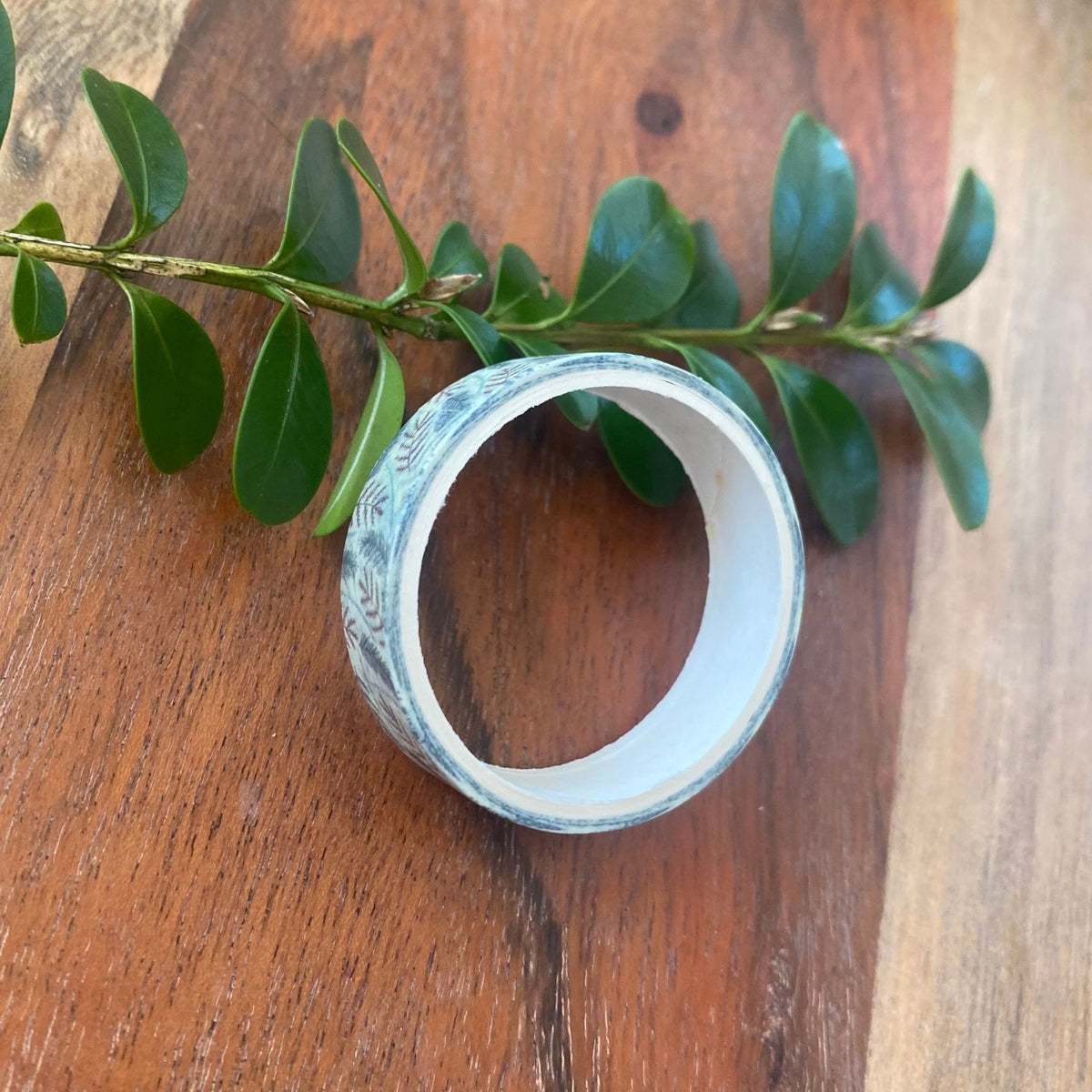 Mini Washi Tape Set Geometric Leaf - 5 Rolls