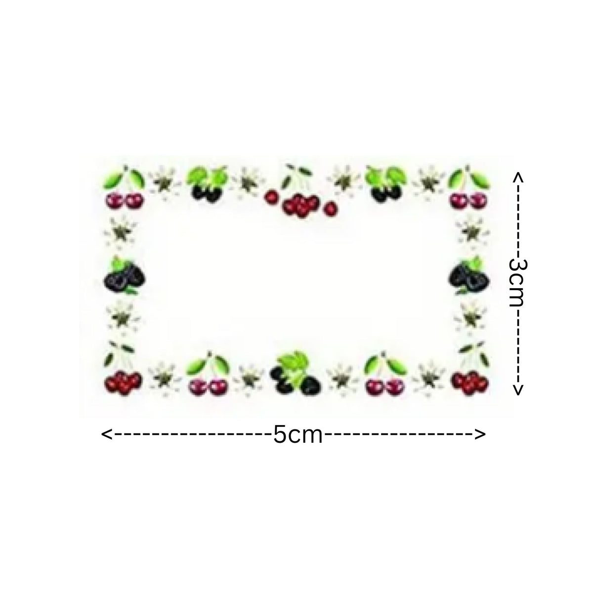 Fruit Design Sticker Labels - 50 Pieces