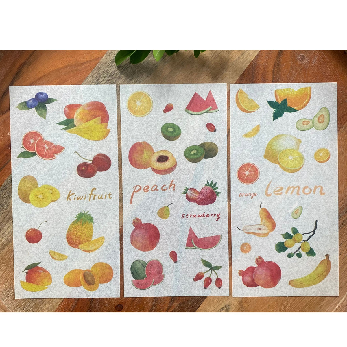Fruit Washi Stickers - 6 Sheets
