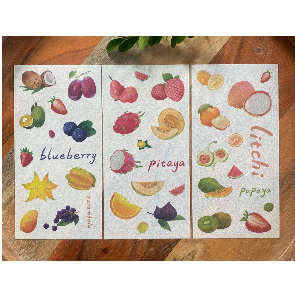 Fruit Washi Stickers - 6 Sheets