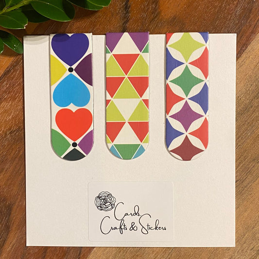 Geometric Magnetic Bookmarks #2 - Set of 3