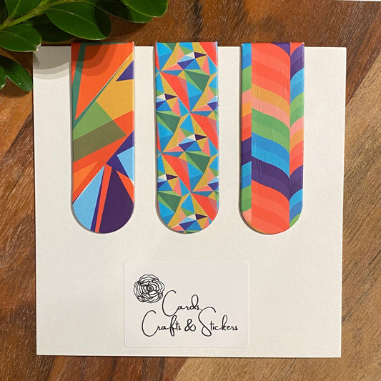 Geometric Magnetic Bookmarks #4 - Set of 3