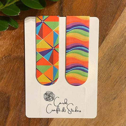 Geometric Magnetic Bookmarks #5 - Set of 2