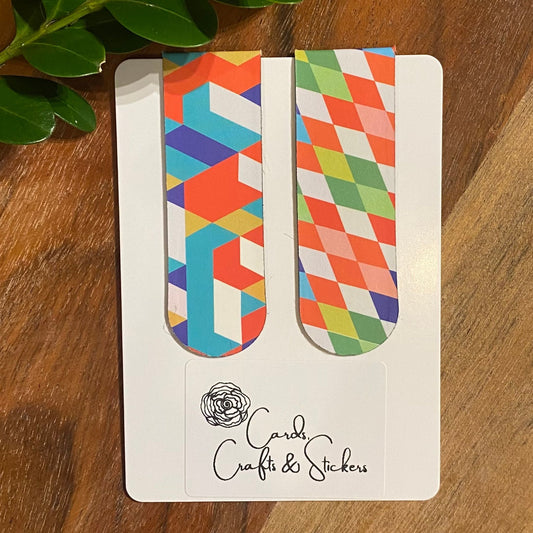 Geometric Magnetic Bookmarks #6 - Set of 2