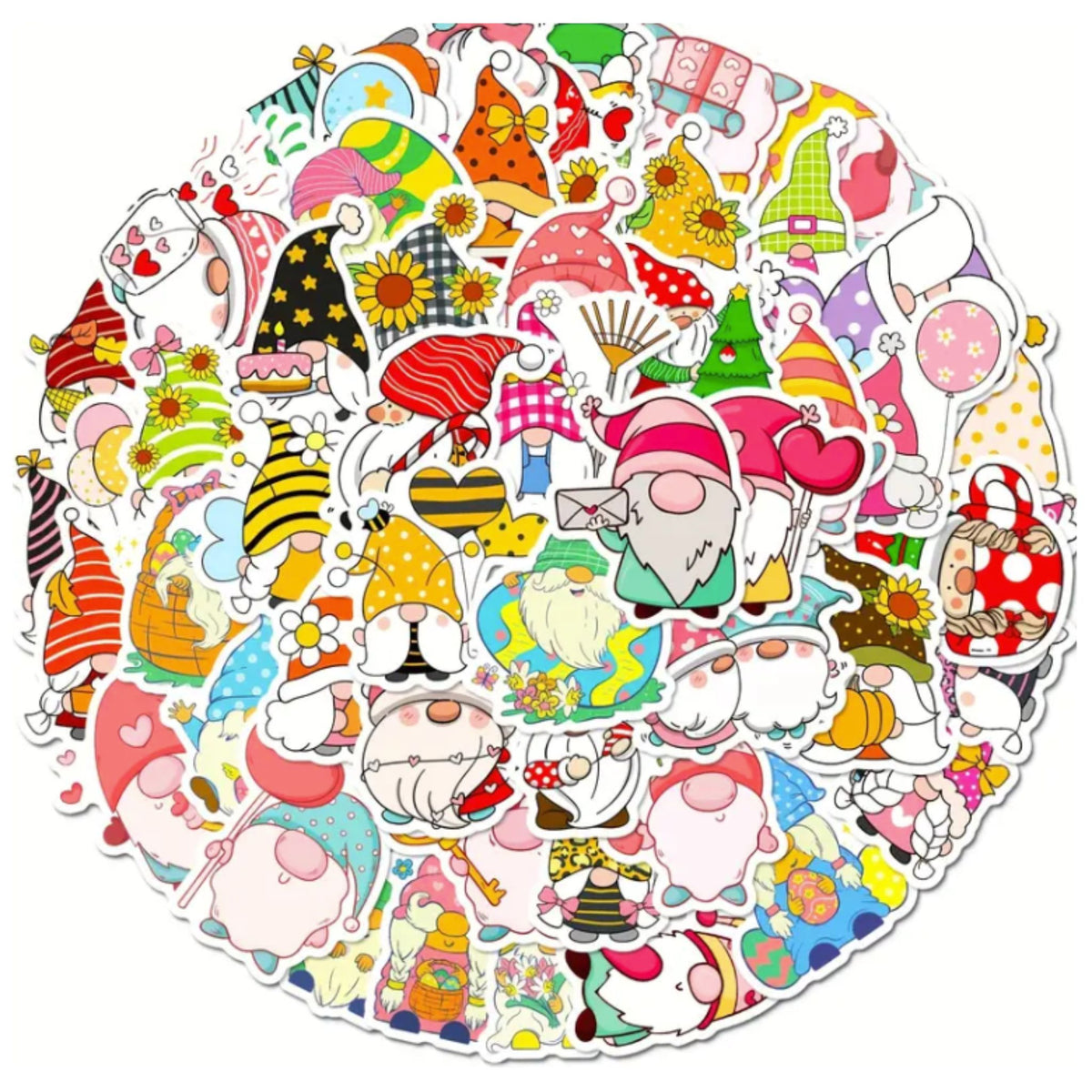 Gnome Stickers - 50 Pieces