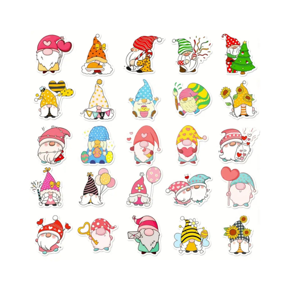 Gnome Stickers - 50 Pieces