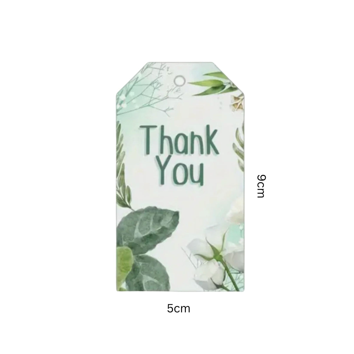 Green Thank You Gift Card Tags - Set of 8