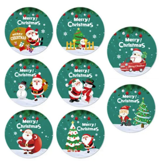 Christmas Design Stickers #6 - 100 Pieces