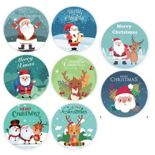 Christmas Design Stickers #4 - 100 Pieces