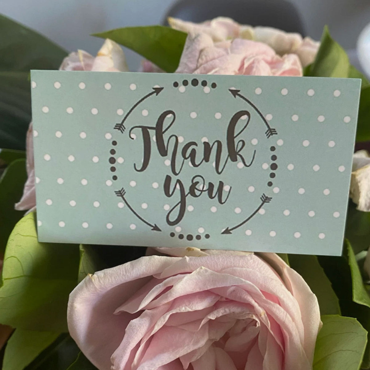 Green Dot Thank You Gift Cards - Set of 25