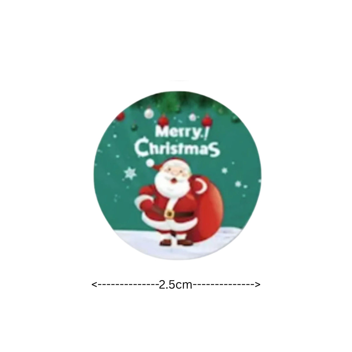 Christmas Design Stickers #6 - 100 Pieces