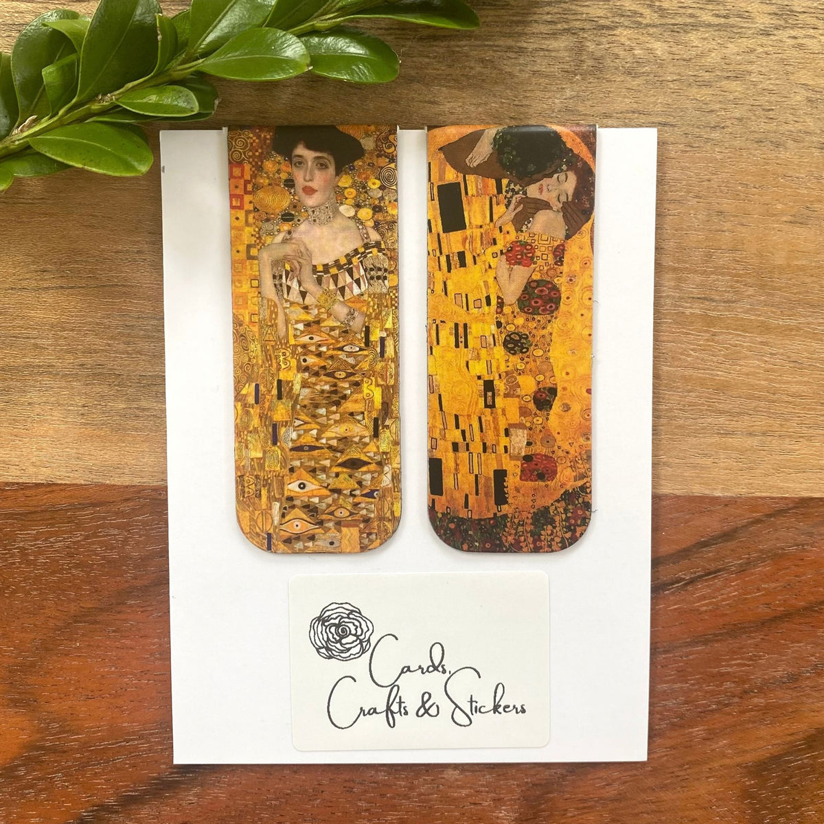 Gustav Klimt Premium Magnetic Bookmarks - Set of 2