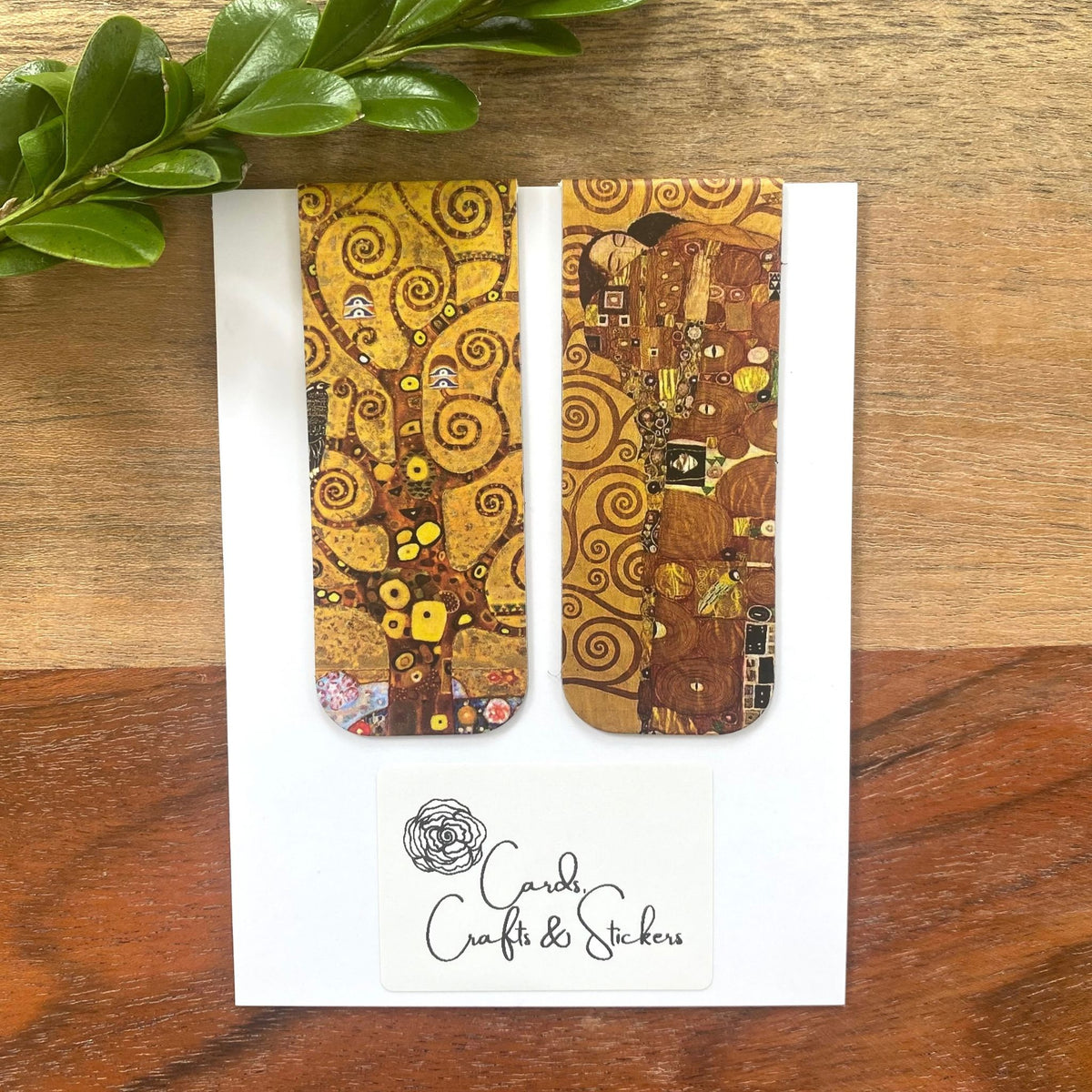Gustav Klimt Premium Magnetic Bookmarks - Set of 2
