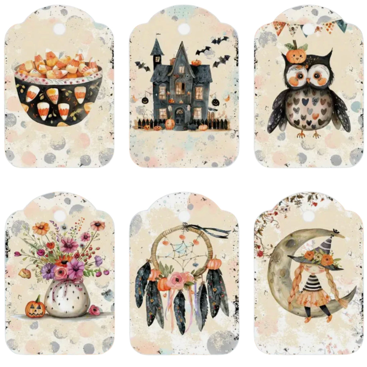 Halloween Gift Card Tags - Set of 12