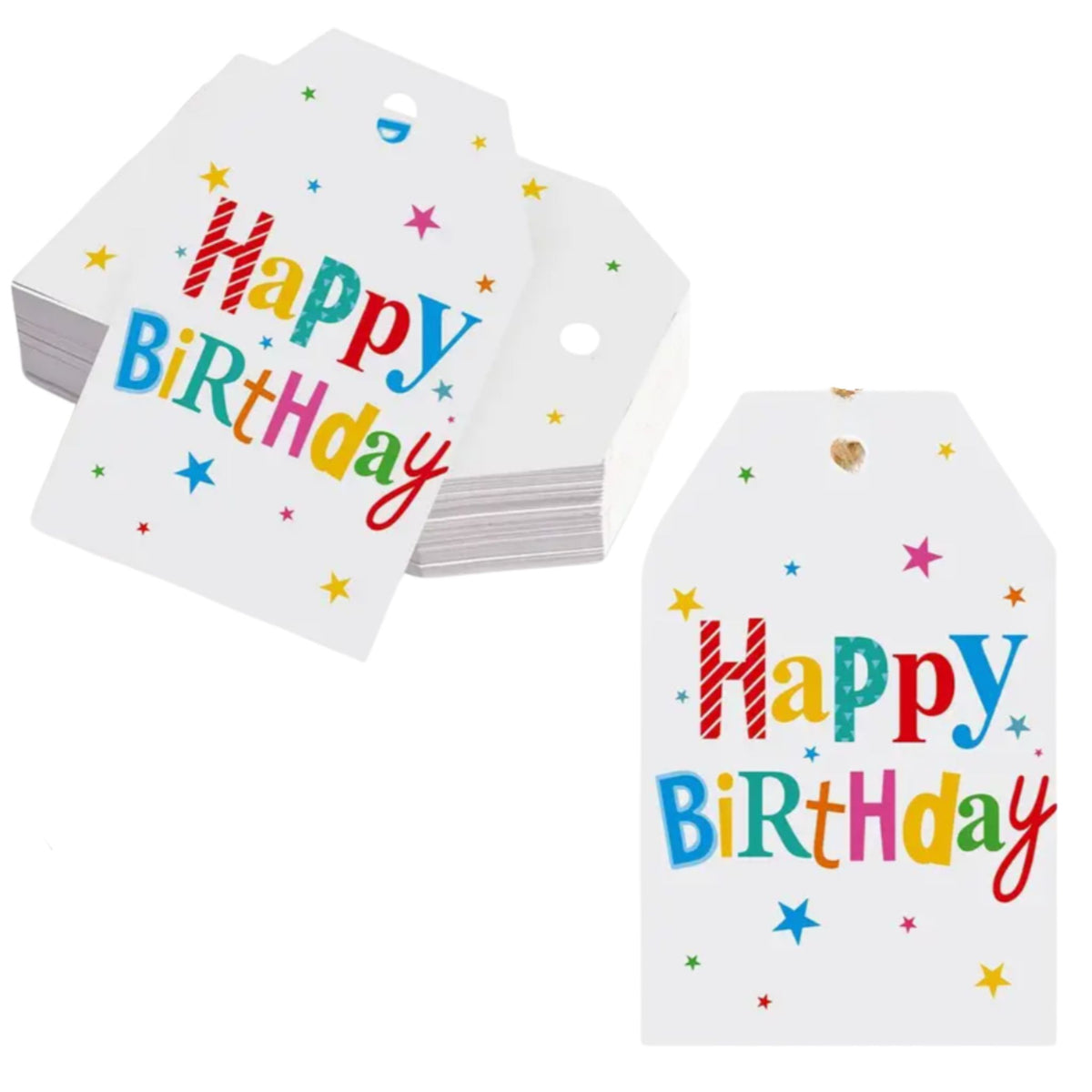 Birthday Gift Card Tags #4 - Set of 10