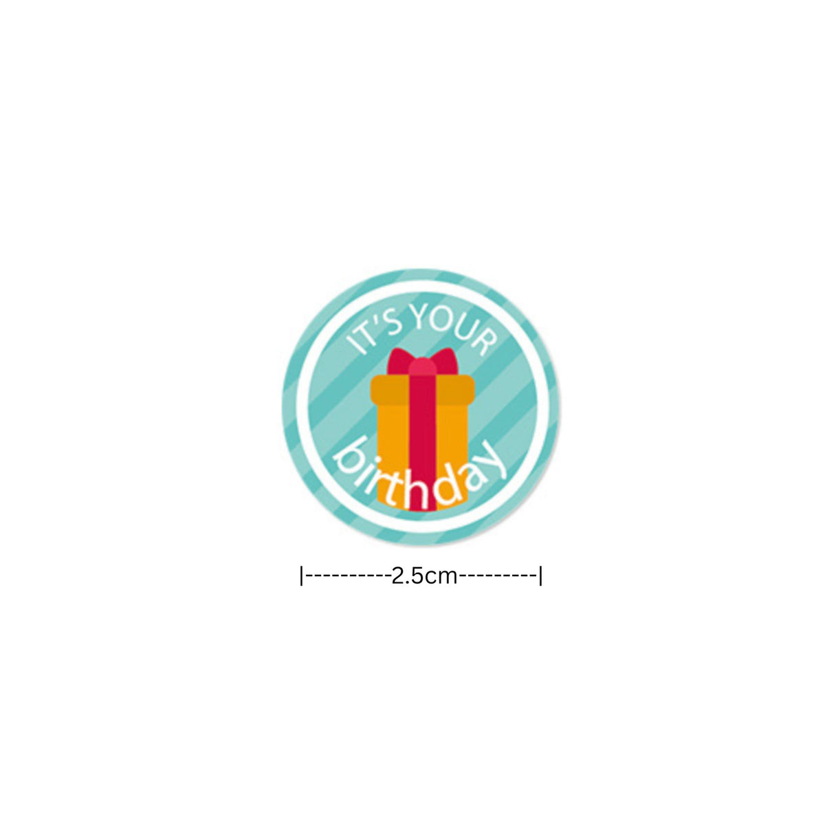 Happy Birthday Stickers #1 - 100 Pieces