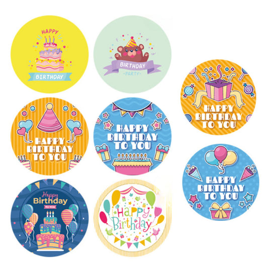 Happy Birthday Stickers #2 - 100 Pieces