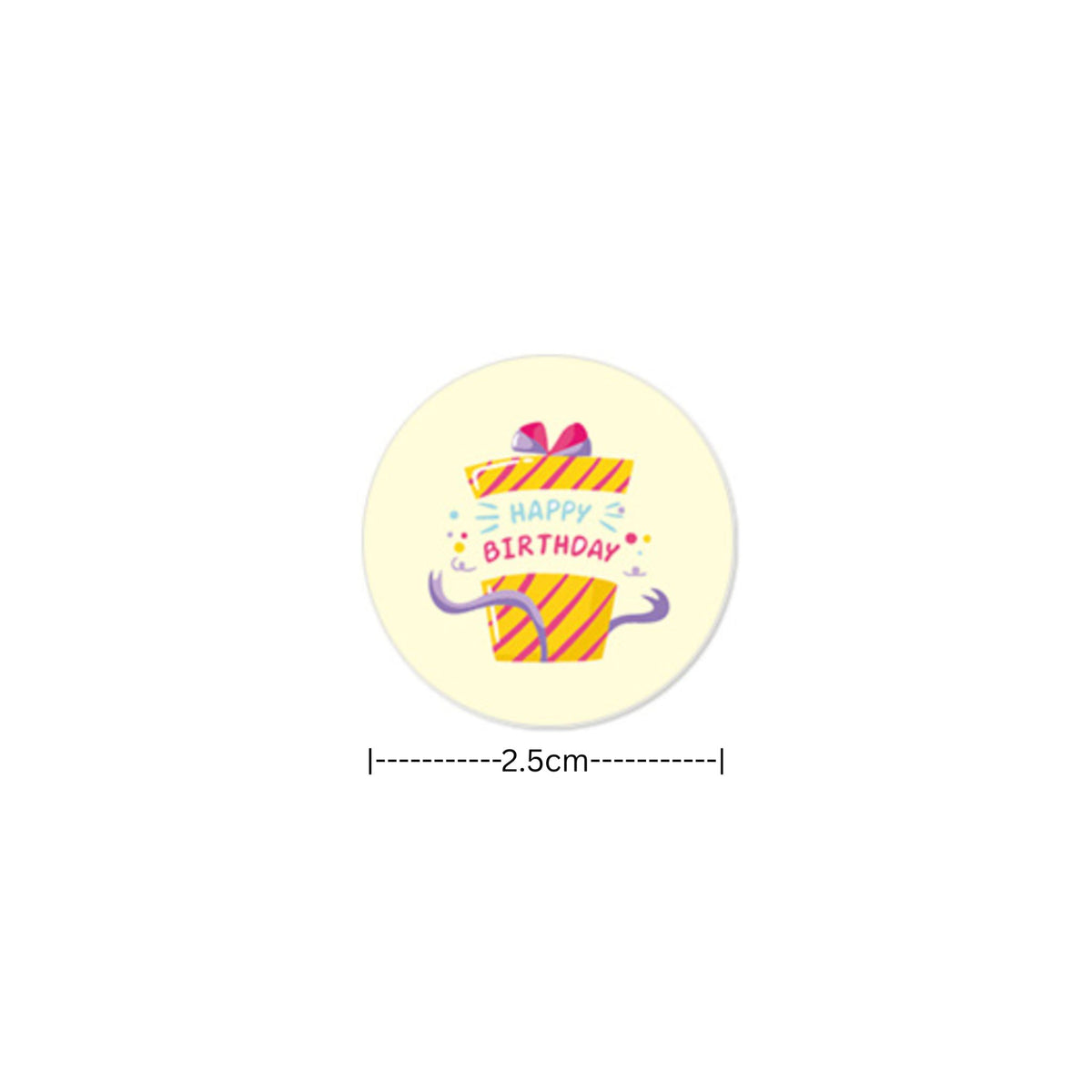 Happy Birthday Stickers #3 - 100 Pieces