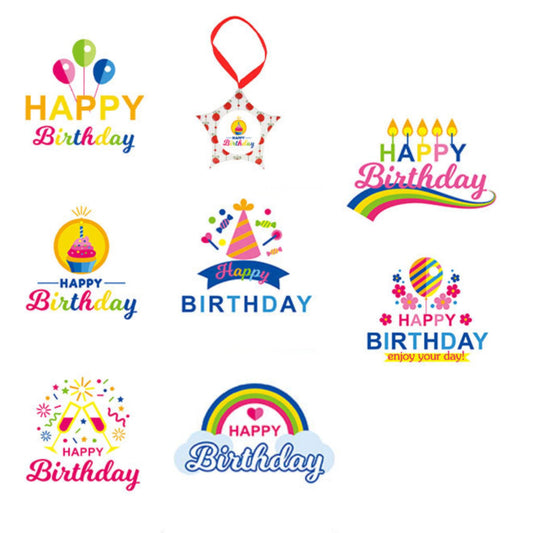 Happy Birthday Stickers #6 - 100 Pieces