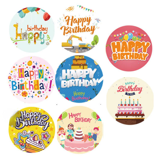 Happy Birthday Stickers #7 - 100 Pieces