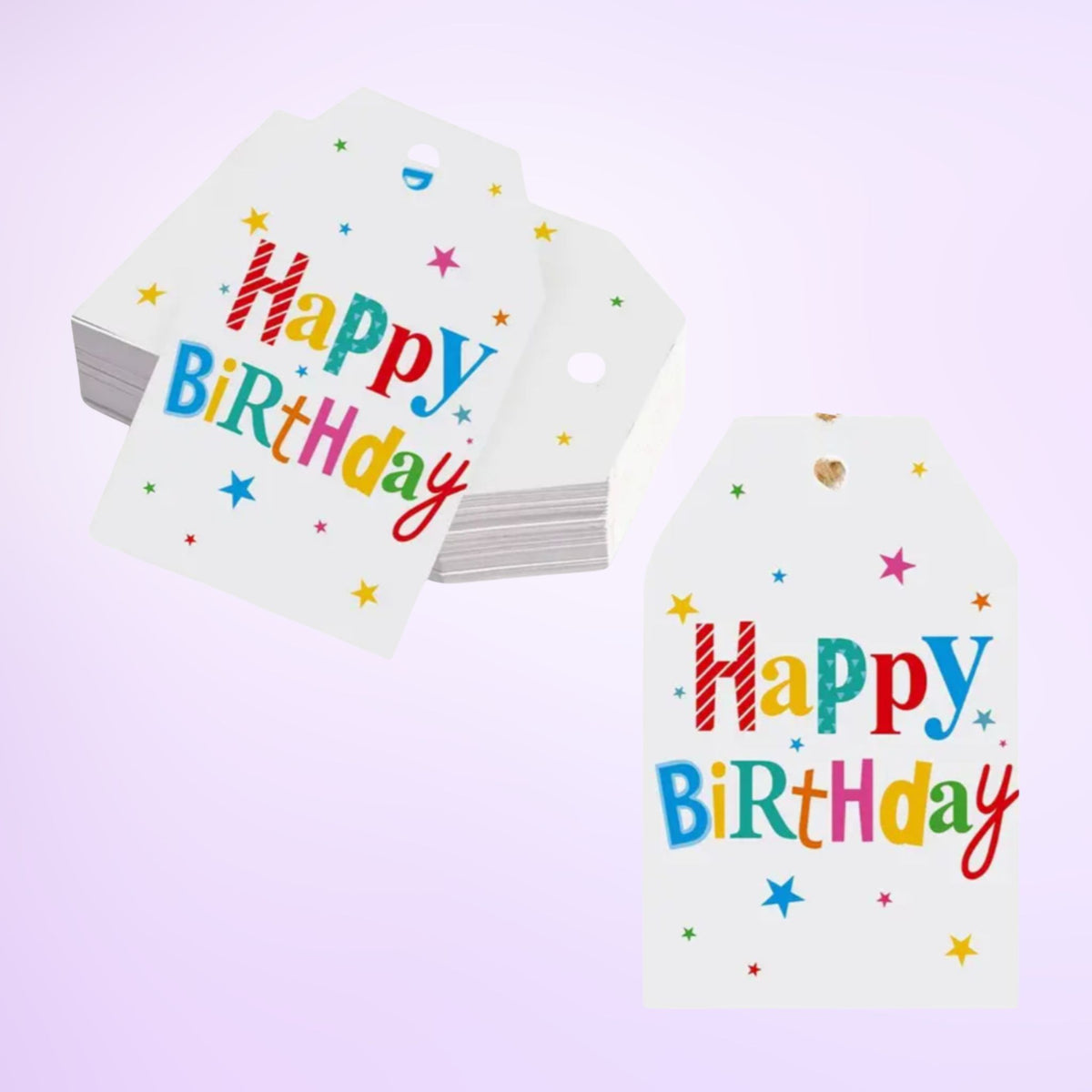 Birthday Gift Card Tags #4 - Set of 10