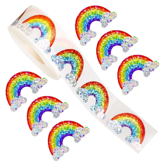 Holographic Rainbow Stickers - 100 Pieces