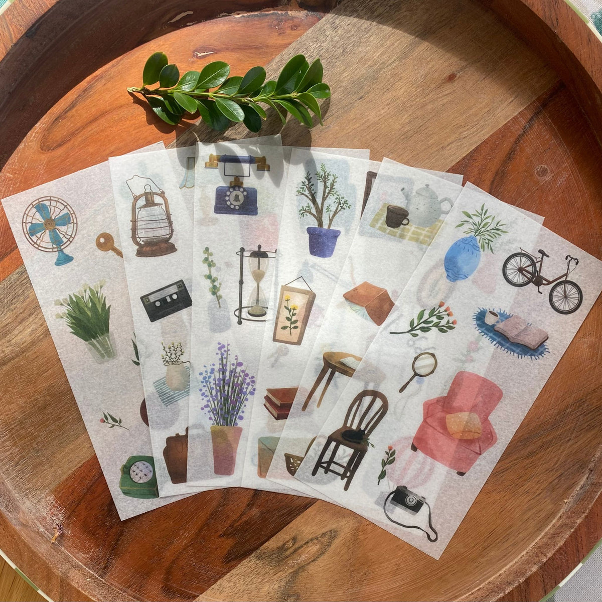 Home Style Washi Stickers - 6 Sheets
