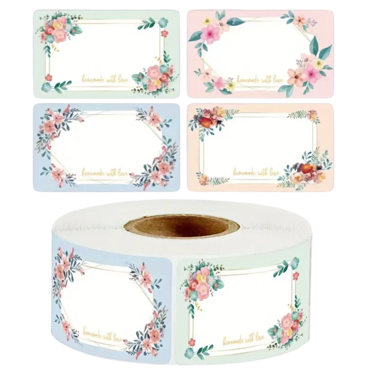 Homemade with Love Sticker Labels - 50 Pieces