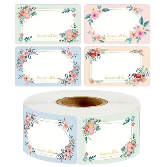 Homemade with Love Sticker Labels - 50 Pieces