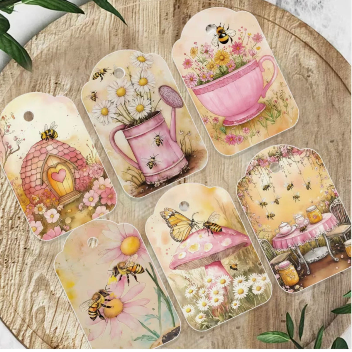 Honey Bee Gift Card Tags - Set of 12