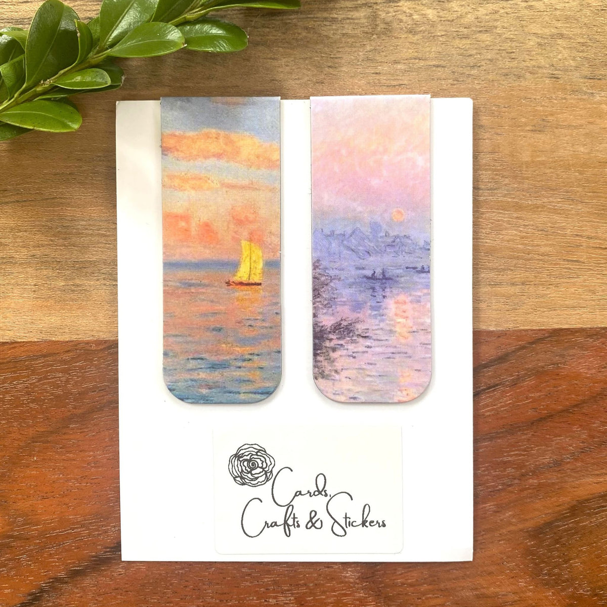Impressionist Painting Premium Magnetic Bookmarks - Set of 2