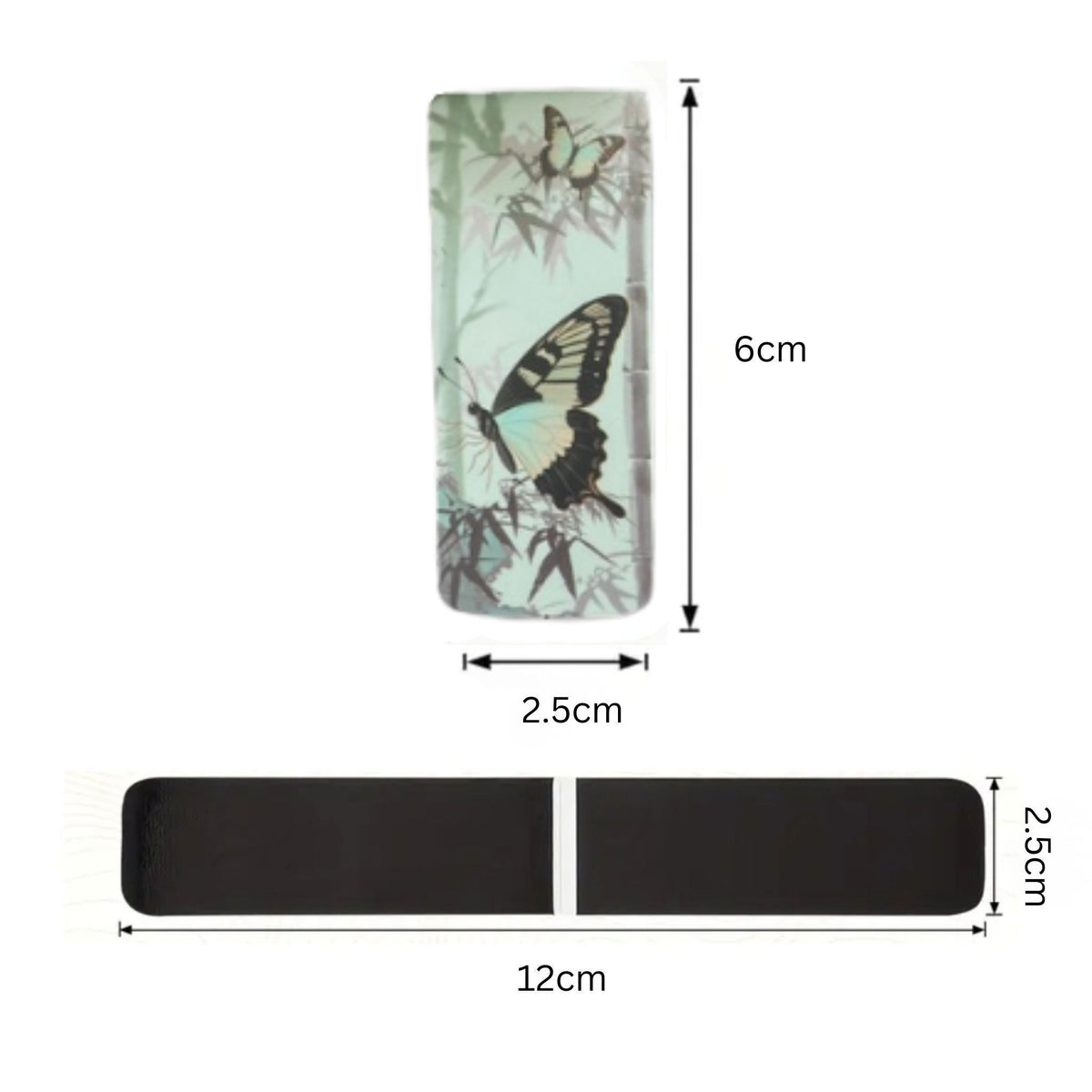 Japanese Butterfly Premium Magnetic Bookmarks - Set of 2