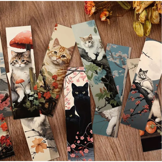 Cat Kitten Design Bookmarks - Set of 5