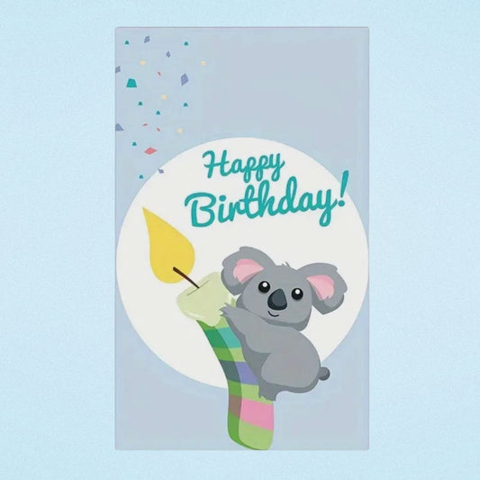 Koala Birthday Gift Cards - Set of 10