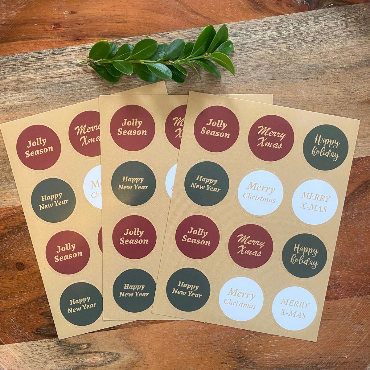 Christmas Design Stickers - 3 Sheets