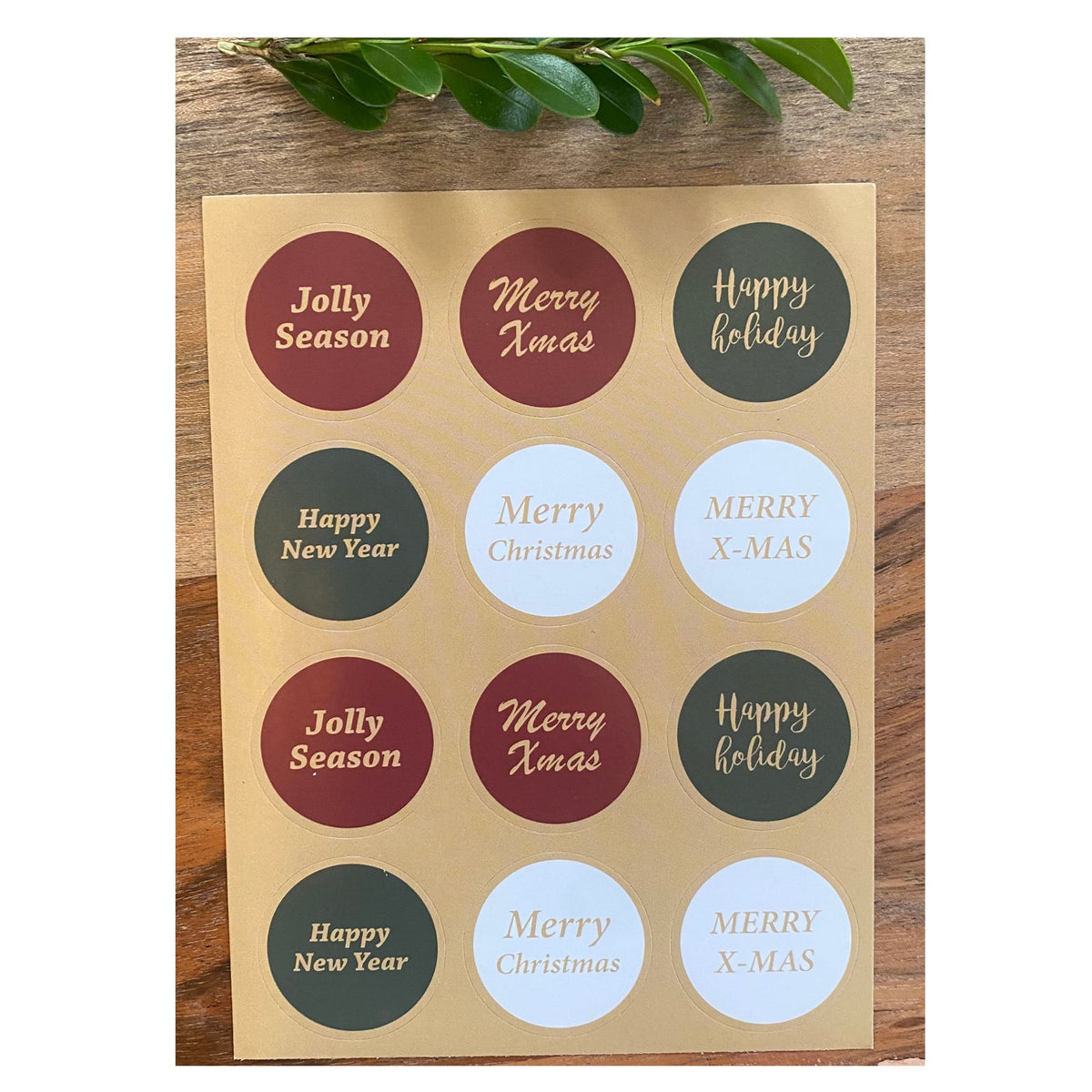 Christmas Design Stickers - 3 Sheets