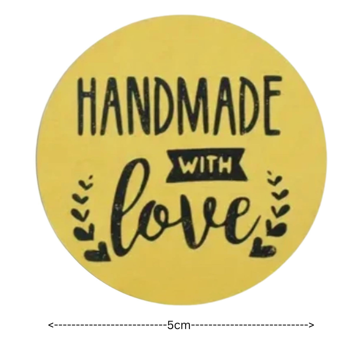 Handmade with Love Sticker - 30 Pieces