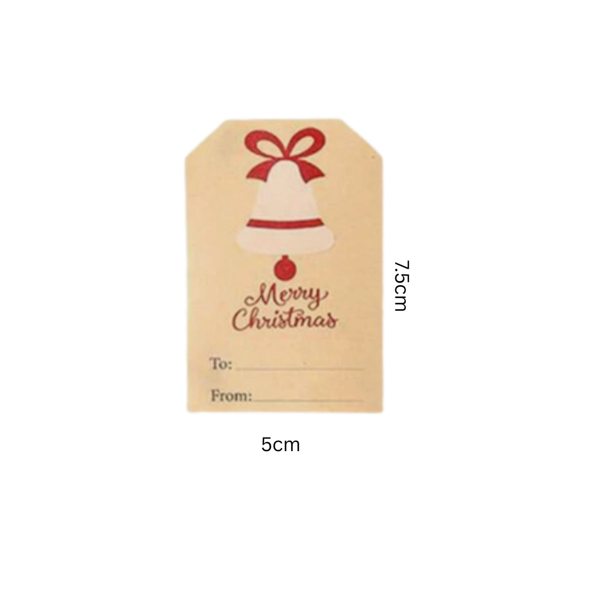 Kraft Christmas Gift Stickers Present Labels - 30 Pieces