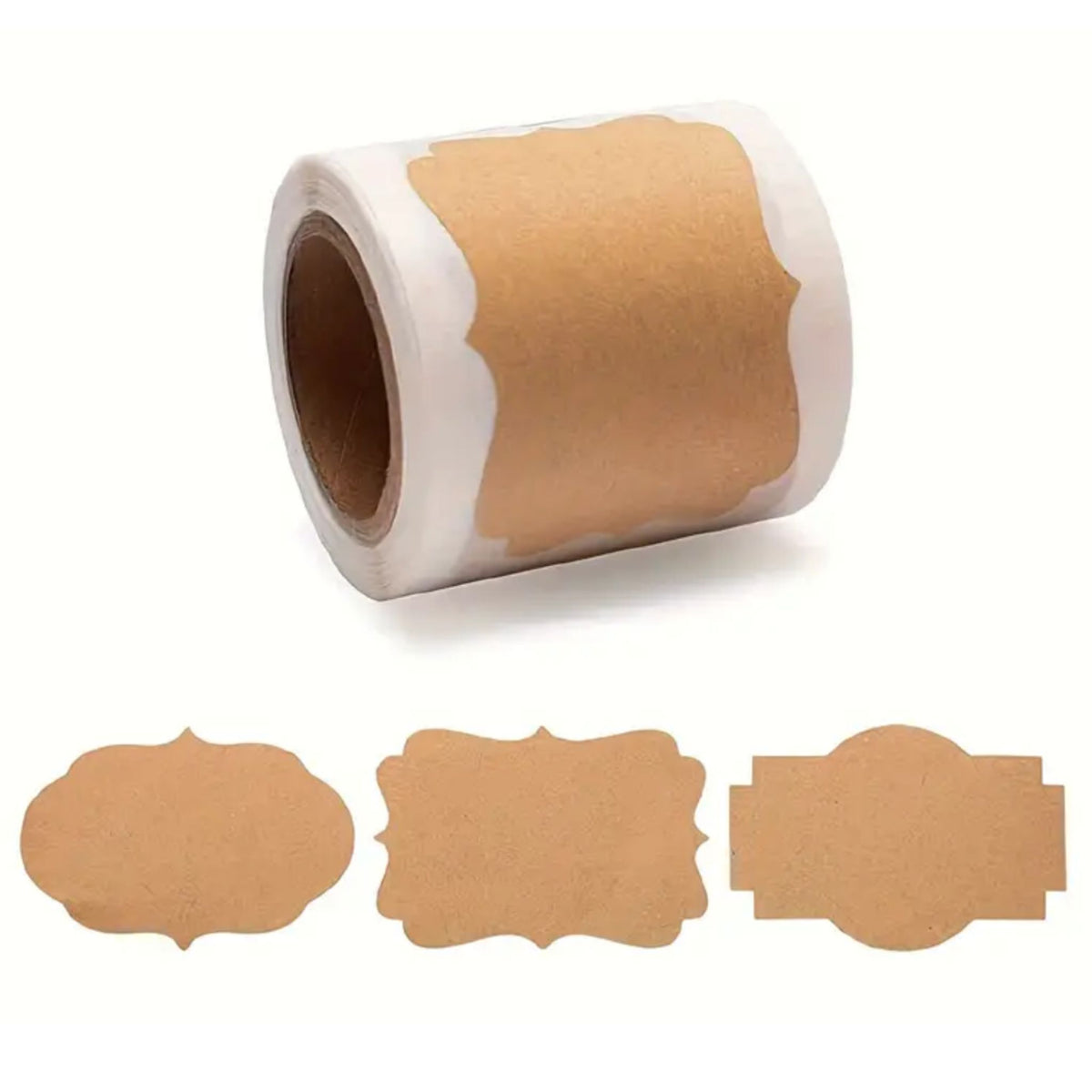 Kraft Sticker Labels #1 - 50 Pieces