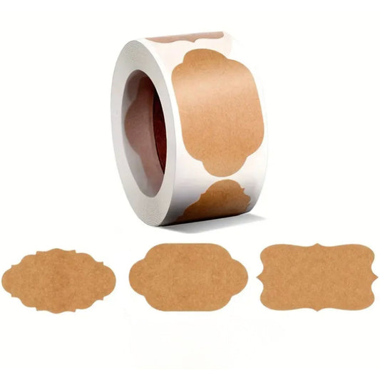 Kraft Sticker Labels #2 - 50 Pieces