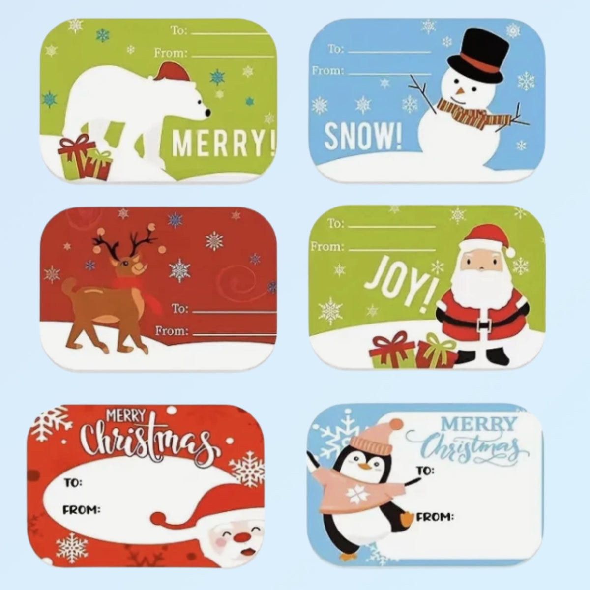 Christmas Gift Stickers Present Labels - 30 Pieces