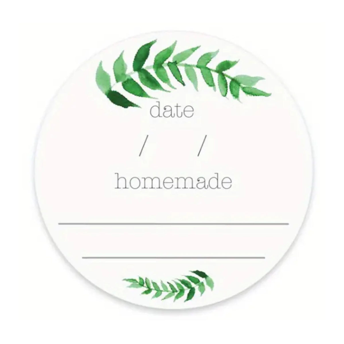 White Homemade Sticker Labels - 30 Pieces
