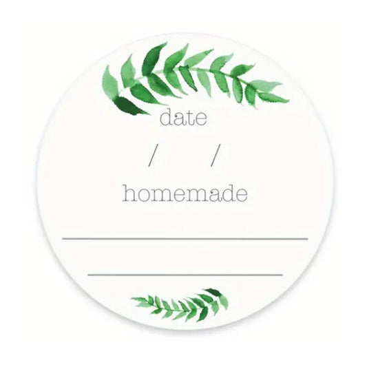 White Homemade Sticker Labels - 30 Pieces