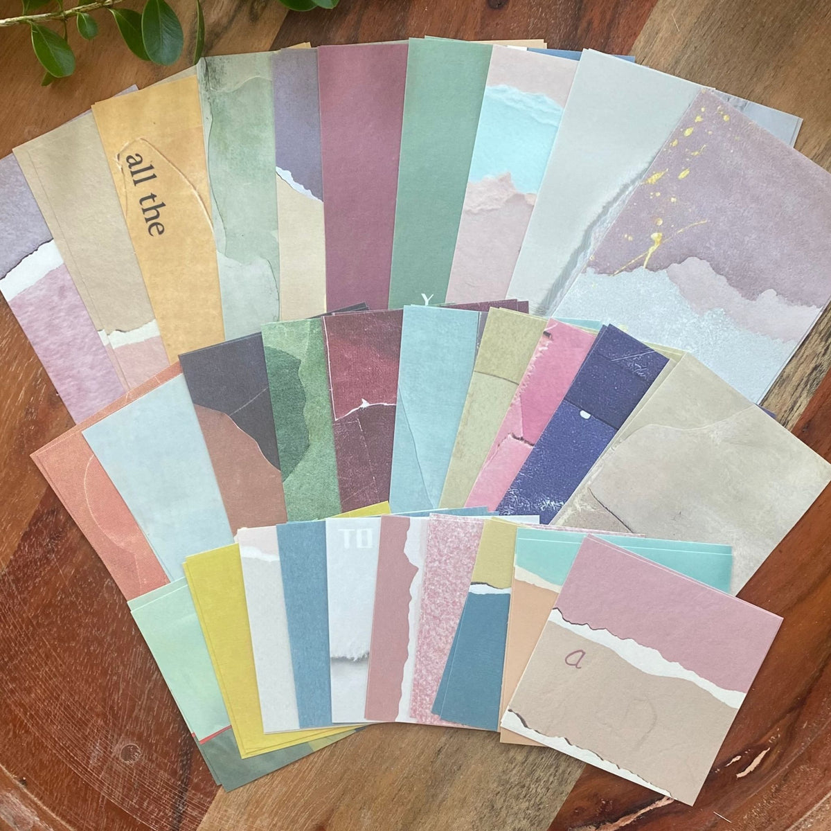 Mini Scrapbooking Paper Pack Marble - 60 Pieces